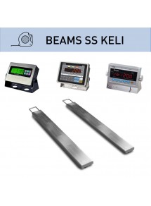 Platform scales beams 120x1200mm KELI, stainless steels, with indicator by choice