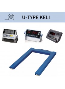 Platform scales U-shape KELI, painted steel, with indicator by choice